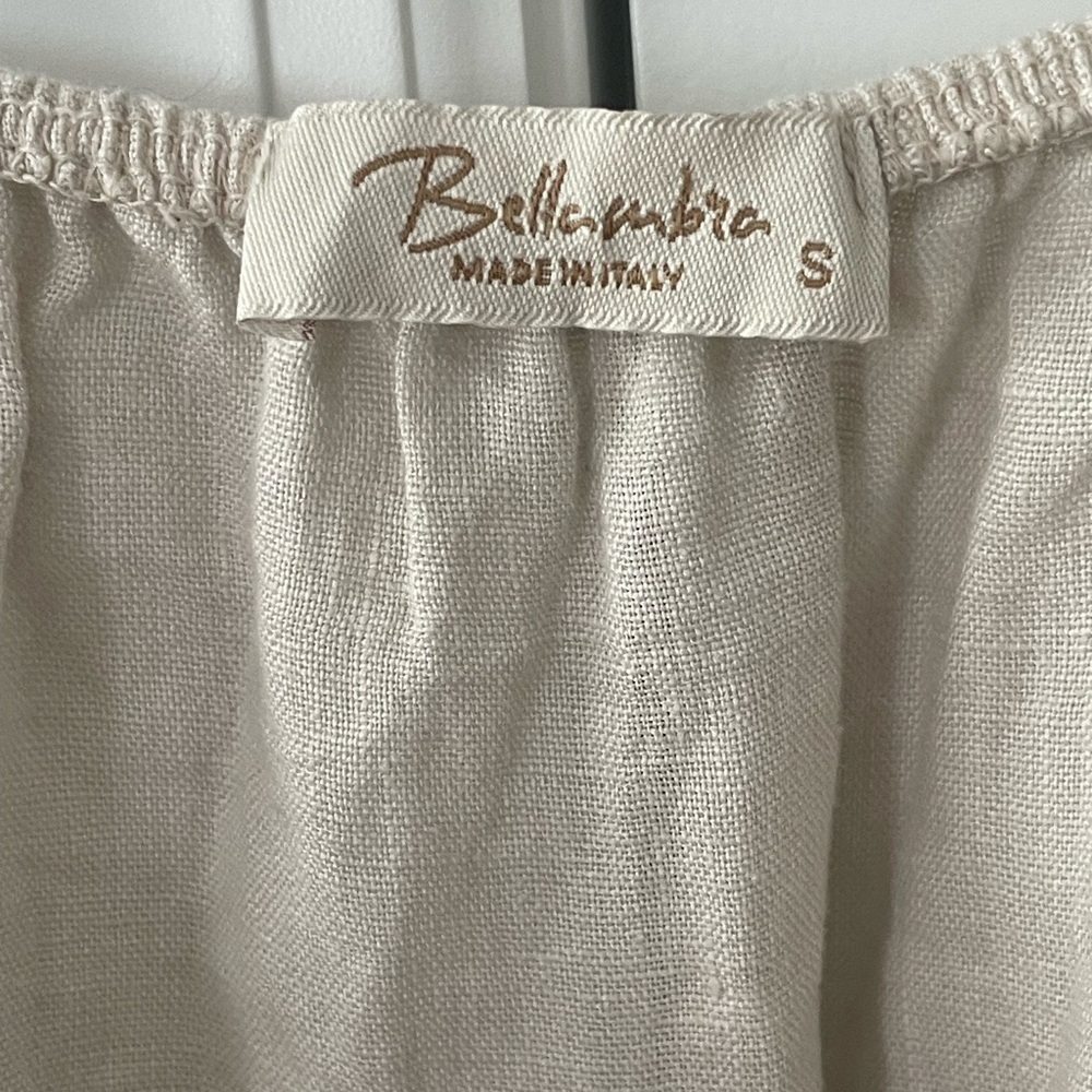 Bellambia Made in Italy Linen Ruffle Dress - Picture 4 of 11